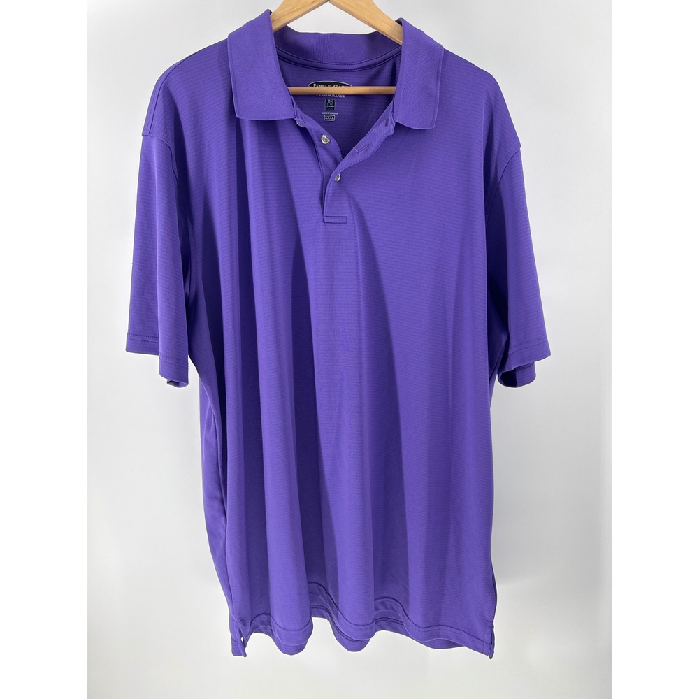 Pebble Beach‎ Performance Polo Mens XXXL Purple Golf Moisture Wicking Shirt